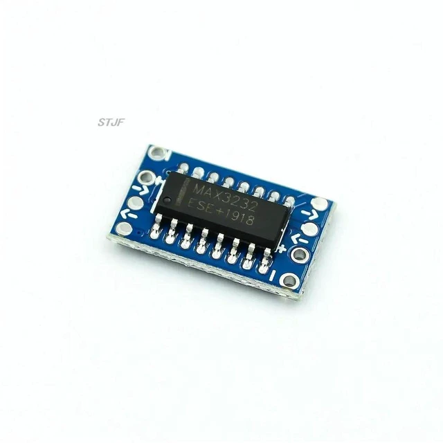 Main image of AJMRTC 10Pcs Mini MAX3232 RS232 to TTL Level Converter Board, Serial Port Converter Module, RS232 TTL Signal Adapter for MCU Serial Communication and Electronic DIY Projects