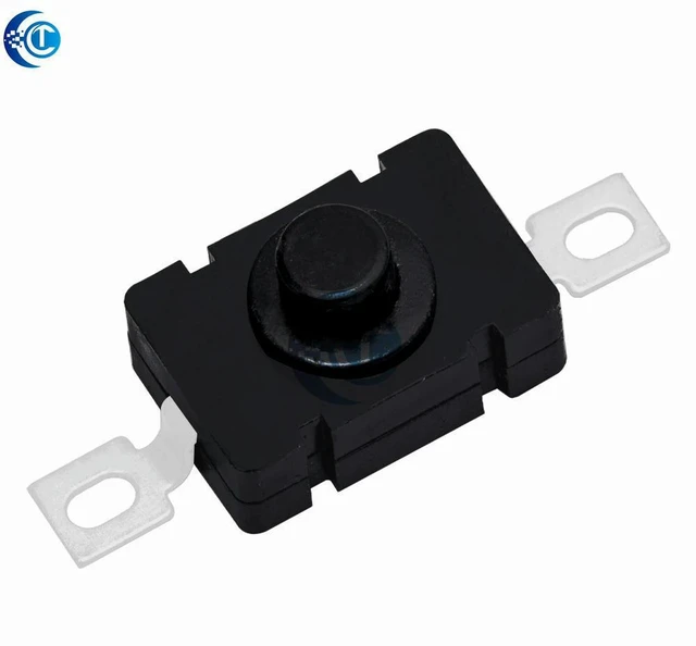 Alt view image 3 of 3 - AJMRTC 10Pcs KAN-28 SMD Self-Locking Push Button Switch, 18×12mm 1812-28A, 1.5A 250V AC Power Latching Tactile Switch for Flashlight, Small Household Electronic Equipment