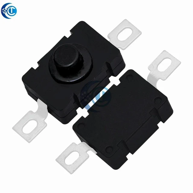 Alt view image 2 of 3 - AJMRTC 10Pcs KAN-28 SMD Self-Locking Push Button Switch, 18×12mm 1812-28A, 1.5A 250V AC Power Latching Tactile Switch for Flashlight, Small Household Electronic Equipment
