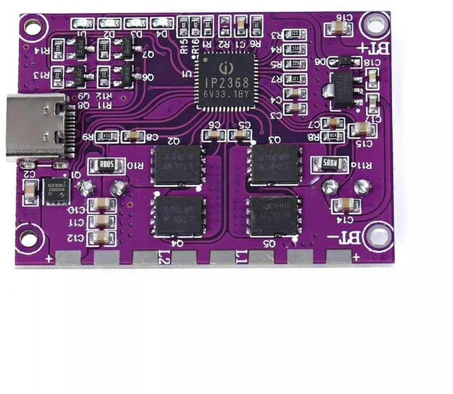 Main image of AJMRTC IP2368 Bidirectional 100W Buck-Boost Fast Charging Module, Type-C Interface 4S Lithium Battery High Power Charging Discharge Board for Power Bank DIY Projects