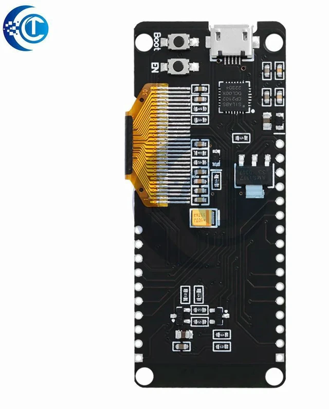 Alt view image 2 of 3 - AJMRTC ESP32 ESP-32 Development Board with Built-in 0.96" OLED Display, 2.4G WiFi Bluetooth Dual Module, AP STA WiFi Modes, Compatible with Wemos D1 for Arduino IoT Smart Home Projects