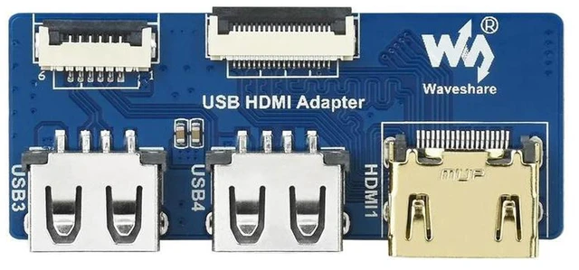 Alt view image 3 of 3 - AJMRTC 2PCS USB HDMI Adapter, FFC to Standard Connector Adapter for CM4-IO-BASE Board, USB HDMI FFC Adapter Convert FFC Connector to Standard Interface for Raspberry Pi CM4 IO Base