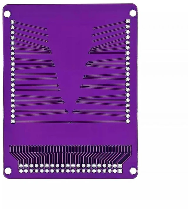 Alt view image 3 of 3 - AJMRTC 40P FFC FPC Flexible Cable Adapter Board, 0.5mm / 1.0mm Pitch FFC FPC to 2.54mm Pin Header Breakout Board, FFC FPC Convert Connector Board for Electronic Wiring and Circuit Debugging
