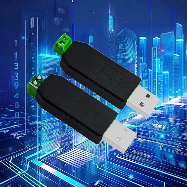 Alt view image 2 of 3 - AJMRTC USB to RS485 Serial Adapter, Wide OS Compatibility RS485 to USB Converter Compatible with Windows XP/7/10/11, Vista, Linux, macOS, WinCE 5.0 for Industrial Serial Communication