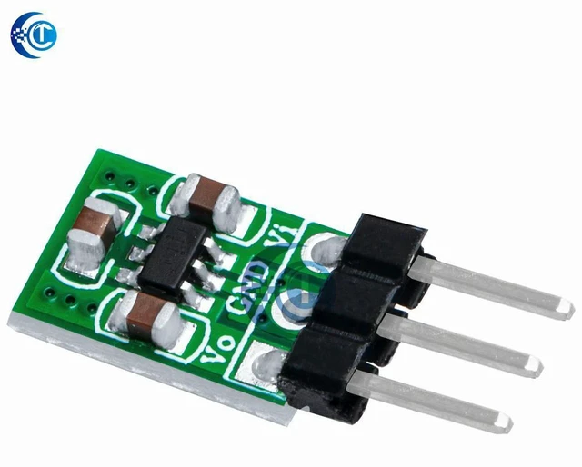 Alt view image 2 of 3 - AJMRTC Mini 2-in-1 DC DC Converter Module, Low Noise Regulated Charge Pump, 1.8V 3V 3.7V 5V Input to 3.3V Output, Boost & Buck Bidirectional Voltage Regulator for Low Power IoT Sensors