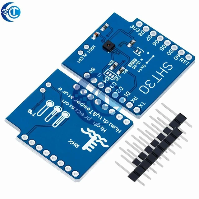 Alt view image 2 of 3 - AJMRTC 1PCS SHT30 I2C Digital Temperature Humidity Sensor Shield, SHT30 Temperature & Humidity Module for WeMos D1 Mini Board, High Precision Weather Sensor Module for IoT Environmental Monitoring