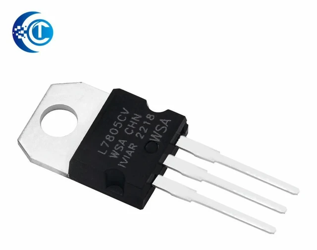 Alt view image 2 of 3 - AJMRTC 10PCS L7805CV 5V Linear Voltage Regulator, TO-220 Package Positive Fixed Output L7805 Three-Terminal Regulator IC for DIY Electronic Circuit Power Supply Projects