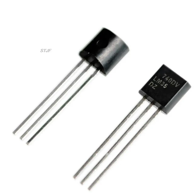 Alt view image 2 of 2 - AJMRTC LM35 LM35DZ Precision Centigrade Temperature Sensor, TO-92 Package Linear Temperature Detector IC, Calibrated Directly in Celsius for Arduino Electronic Measurement Projects