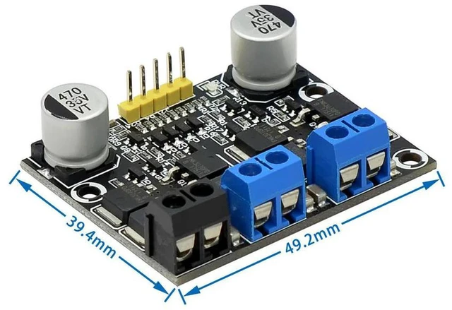 Alt view image 3 of 3 - AJMRTC DC 3V-18V Dual Channel H Bridge DC Motor Drive Module, 10A PWM Speed Regulator Dimmer Board, Bidirectional Motor Controller for Robot Car and Electronic DIY Projects