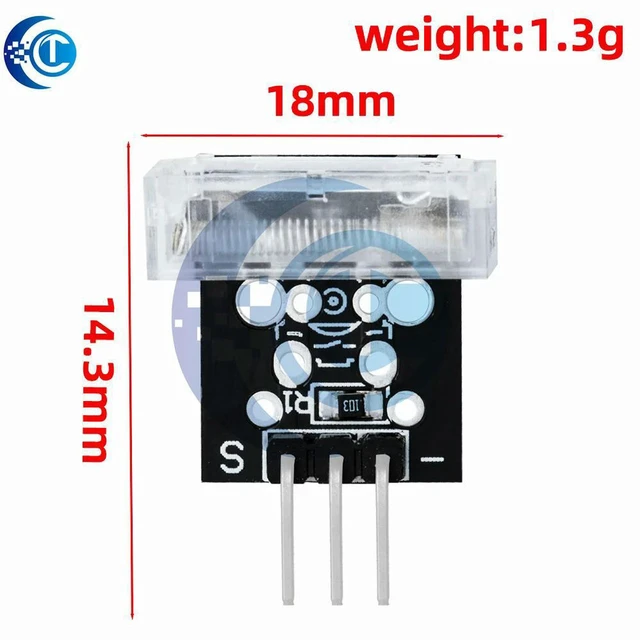 Alt view image 2 of 3 - AJMRTC KY-031 Knock Sensor Module, 3Pin KY031 Percussion Vibration Detector, Percussion Knocking Sensor Module for Arduino DIY Electronic Starter Kit Projects