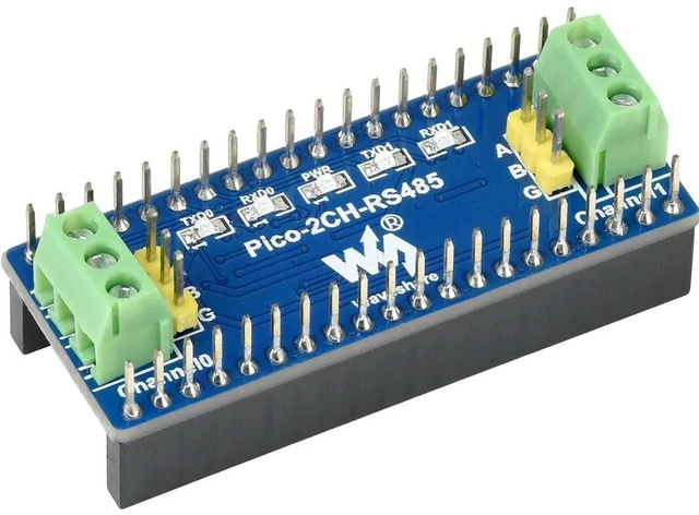 Alt view image 3 of 3 - AJMRTC 2-Channel RS485 Module for Raspberry Pi Pico, SP3485 UART to RS485 Converter Board, Dual Channel Serial Communication Breakout Module for Industrial Data Transmission & Electronic DIY Projects