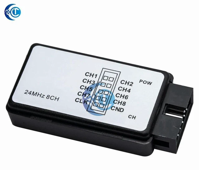 Alt view image 3 of 3 - AJMRTC 8CH USB Logic Analyzer, 24MHz 24M/S Sampling Rate Digital Debug Board, 8 Channel Signal Capture, for ARM FPGA Circuit Debugging and Hardware Testing Projects