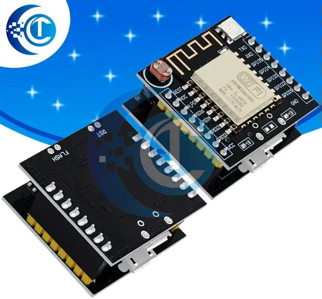 Main image of AJMRTC ESP8266 ESP-12F Witty Cloud Mini Development Board, CH340 Micro USB Serial Module, WiFi Wireless MCU Board for IoT Electronic DIY Projects