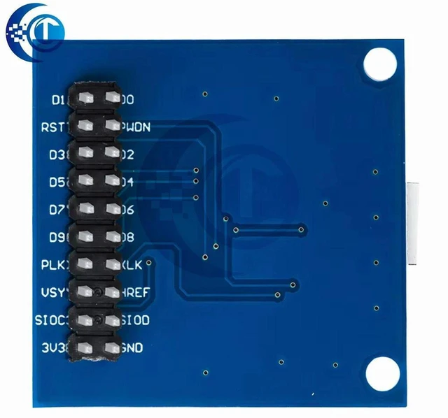 Alt view image 2 of 3 - AJMRTC 1PCS OV7670 Camera Module, CMOS Image Sensor Board with Matching Adapter Board, 0.3MP Camera Module for MCU Image Acquisition and Electronic DIY Projects