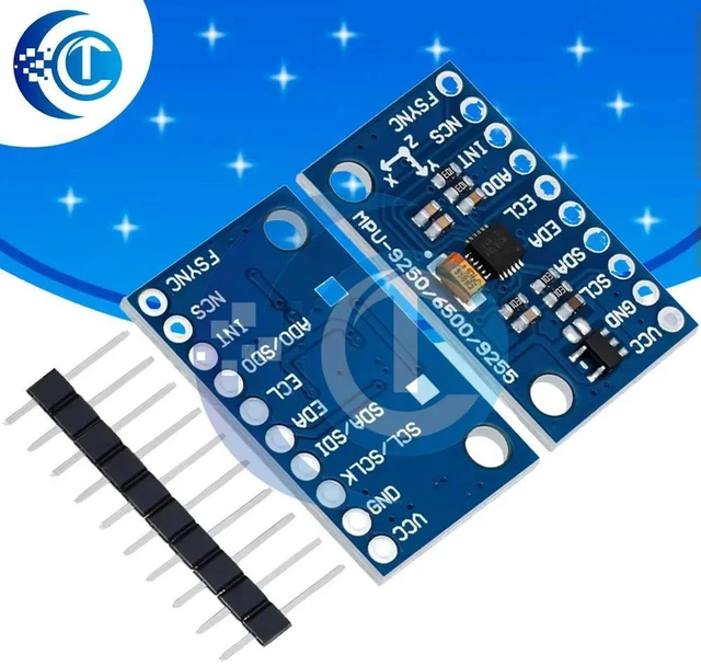 Alt view image 2 of 3 - AJMRTC 1PCS GY-6500 MPU6500 6-Axis Gyroscope & Accelerometer Sensor Module, I2C IIC SPI Interface, Pin Header Equipped, Replacement for MPU6050 for Arduino ESP32 DIY Motion Detection Projects