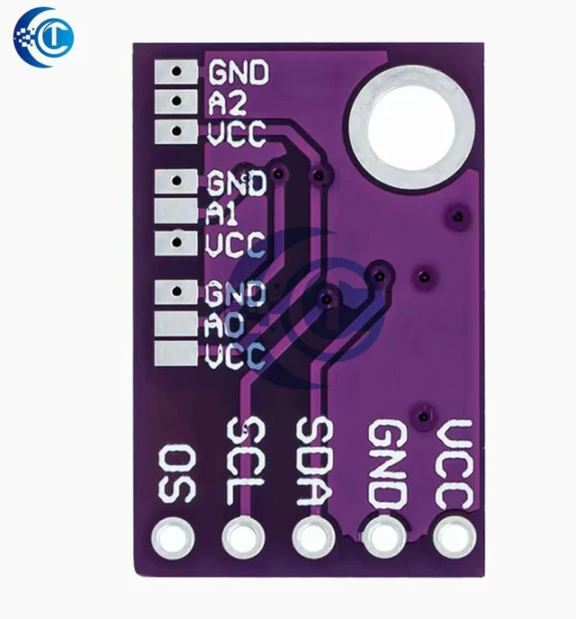 Alt view image 2 of 3 - AJMRTC LM75A Temperature Sensor Module, High Precision High Speed I2C Interface Digital Thermometer Development Board, LM75 Sensor Breakout for Arduino, ESP32, Raspberry Pi, Industrial Temperature