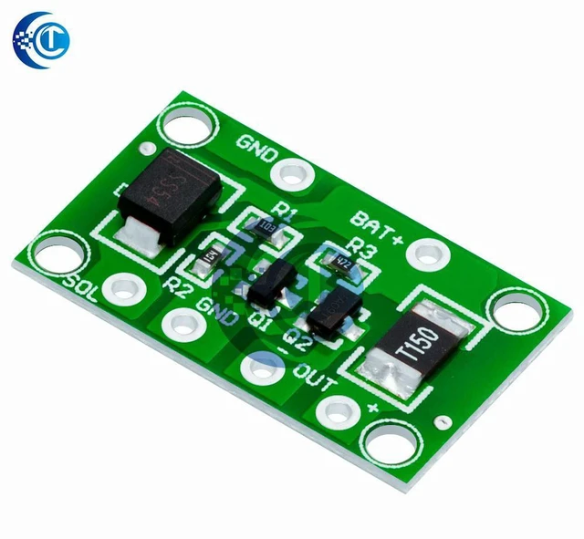Alt view image 2 of 3 - AJMRTC Solar PCB Controller Module, 1A Light Control Solar Charger Controller Switch for 3.2V 3.7V 6V 12V Battery, Solar Lawn Lamp Landscape Light Automatic On/Off Control Board for Solar Lighting DIY