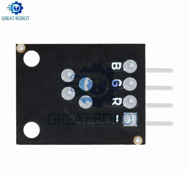 Alt view image 2 of 3 - AJMRTC KEYES KY-016 RGB LED Sensor Module, 4-Pin 3-Color Full Color RGB LED Module FZ0455, Digital RGB Light Board for Arduino ESP32 DIY Electronic Starter Kit, Color Lighting Experiment Projects