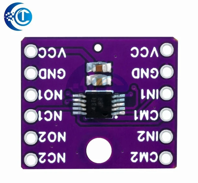 Alt view image 2 of 3 - AJMRTC TS5A23157 CJMCU-23157 Dual Channel 10 SPDT Analog Switch Module Development Board, Low On Resistance Signal Switching Board for Arduino Raspberry Pi Circuit Test & Electronic DIY Projects
