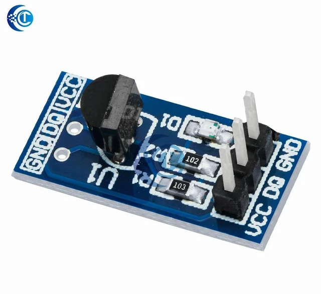 Alt view image 3 of 3 - AJMRTC 1PC Waterproof DS18B20 Temperature Sensor Module, Digital Probe Temp Sensor, -55 to +125 for Liquid Water Temperature Monitoring, Arduino Raspberry Pi Electronic DIY Projects