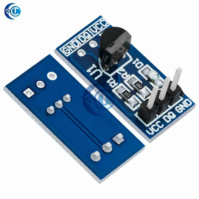 Alt view image 2 of 3 - AJMRTC 1PC Waterproof DS18B20 Temperature Sensor Module, Digital Probe Temp Sensor, -55 to +125 for Liquid Water Temperature Monitoring, Arduino Raspberry Pi Electronic DIY Projects
