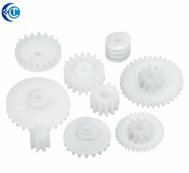 Alt view image 2 of 3 - AJMRTC 58-Piece Maker Gear Set, 0.5 Module High Precision Plastic Gears Kit, Assorted Spur Gears for Micro DC Motor, Robot Transmission, Mechanical Model & Electronic DIY Projects