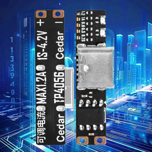 Main image of AJMRTC 4.2V 1A Charger Converter Module, Type-C Interface Lithium Battery Charging Board, For Ultra-Narrow Ultra-Ternary Lithium Batteries, Overcharge Protection for Battery Charging & Electronic DIY