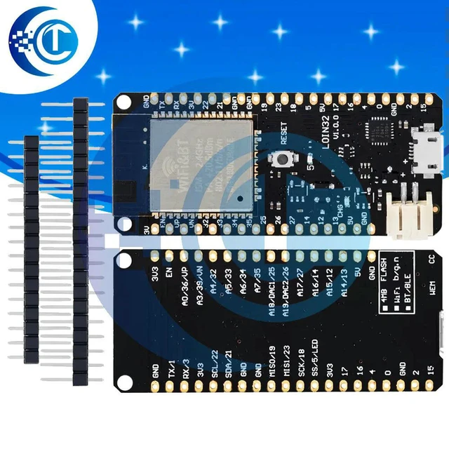 Alt view image 3 of 3 - AJMRTC WEMOS ESP32 V1.0.0 Development Board, ESP-WROOM-32 Dual Core WiFi Bluetooth Module, 4MB Flash Microcontroller Board for Arduino IoT Smart Home Electronic DIY Projects