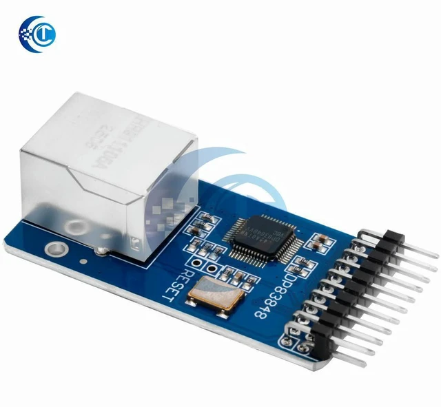 Alt view image 2 of 3 - AJMRTC DP83848 Ethernet Physical Layer Transceiver Module, 10/100 Mbps LAN Network Board with RJ45 Connector, for MCU STM32 Single Chip Microcontroller Electronic DIY Projects