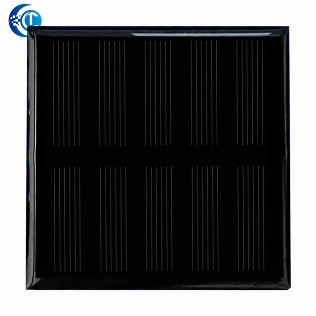 Alt view image 2 of 3 - AJMRTC 60mm Mini Solar Panel 1PCS, 3V 0.44W 80mA Polycrystalline Solar Cell Charging Module, Portable DIY Solar Charger for Small Electronic Projects, Power Bank and Mobile Device Charging