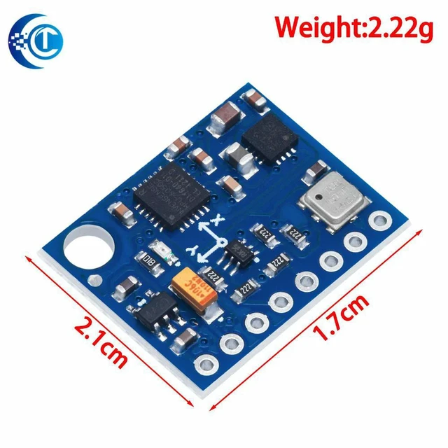 Alt view image 2 of 3 - AJMRTC GY-87 10DOF Sensor Module, MPU6050 Accelerometer Gyroscope + HMC5883L Magnetometer + BMP180 Barometric Pressure Altitude Sensor, for Arduino STM32 DIY Electronic Projects
