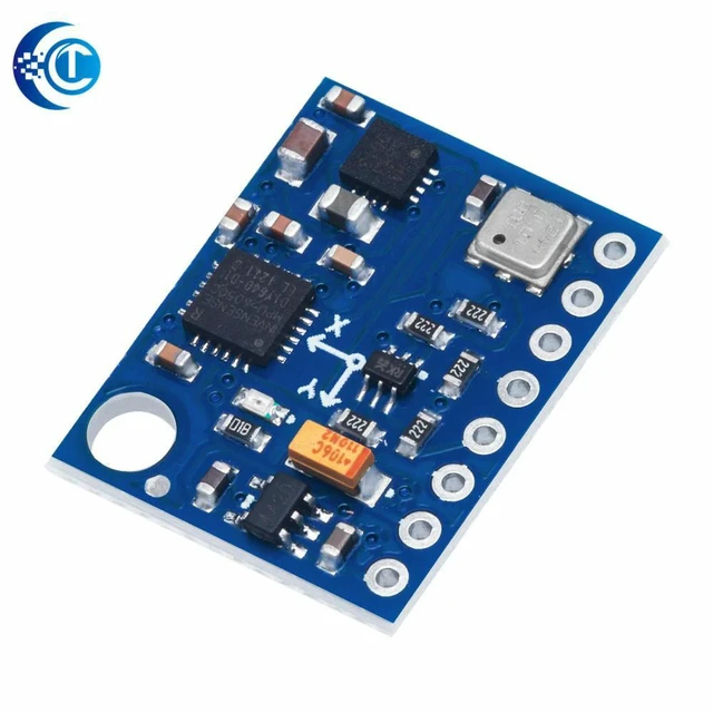 Alt view image 3 of 3 - AJMRTC GY-87 10DOF Sensor Module, MPU6050 Accelerometer Gyroscope + HMC5883L Magnetometer + BMP180 Barometric Pressure Altitude Sensor, for Arduino STM32 DIY Electronic Projects