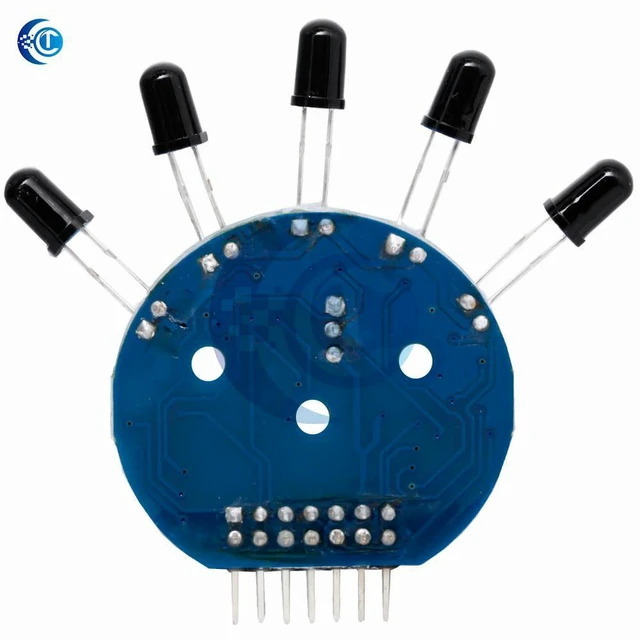 Alt view image 2 of 3 - AJMRTC 5 Channel Flame Sensor Module, Analog & Digital Dual Output Fire Detection Sensor, Infrared Flame Detector Board for Fire Alarm, Fire Fighting Robot, Arduino STM32 DIY Electronic Projects