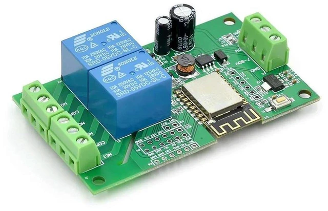 Main image of AJMRTC ESP8266 Relay Controller Module with ESP-12F WiFi Chip, DC 5V-80V Wide Voltage Power Supply Wireless Relay Switch, for IoT Smart Home APP Remote Control Electronic DIY Projects