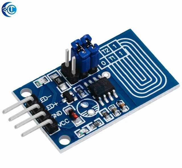 Alt view image 3 of 3 - AJMRTC Capacitive Touch LED Dimmer Module, PWM Constant Voltage Stepless Brightness Controller Touch Switch, DC Input LED Light Dimming Board for LED Strip Lights DIY Lighting Projects