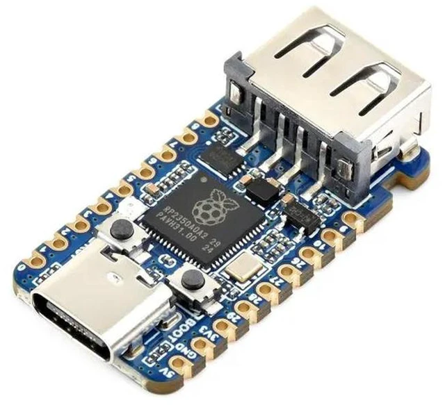Alt view image 2 of 3 - AJMRTC RP2350-USB-A Mini Development Board, Raspberry Pi RP2350A Dual-Core Dual-Architecture Microcontroller, 150MHz Clock, USB-A Host Port, 520KB SRAM 2MB Flash for MicroPython C/C++ Embedded DIY