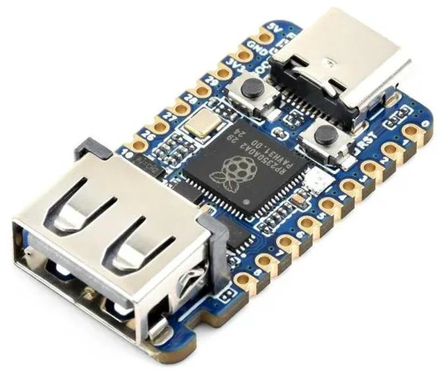 Alt view image 3 of 3 - AJMRTC RP2350-USB-A Mini Development Board, Raspberry Pi RP2350A Dual-Core Dual-Architecture Microcontroller, 150MHz Clock, USB-A Host Port, 520KB SRAM 2MB Flash for MicroPython C/C++ Embedded DIY