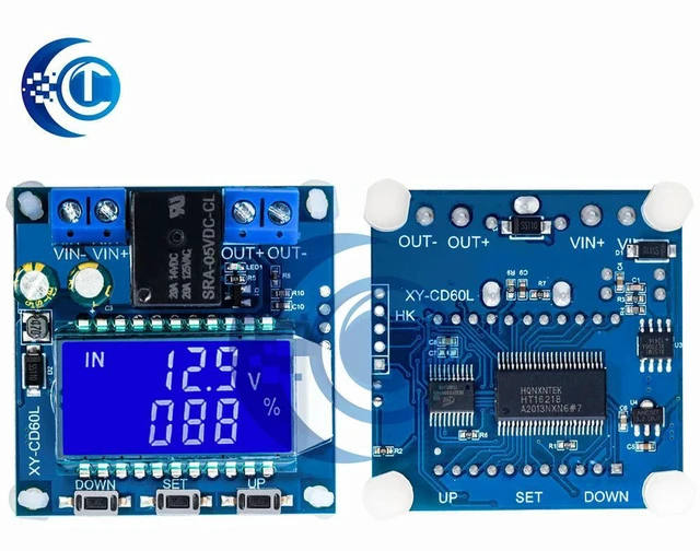 Alt view image 3 of 3 - AJMRTC CD60L Solar Charger Controller Module, 12V 24V 48V Solar Charge Discharge Control Board, Overcharge Under-Voltage Current Protection Module for Solar Battery Power System DIY Projects