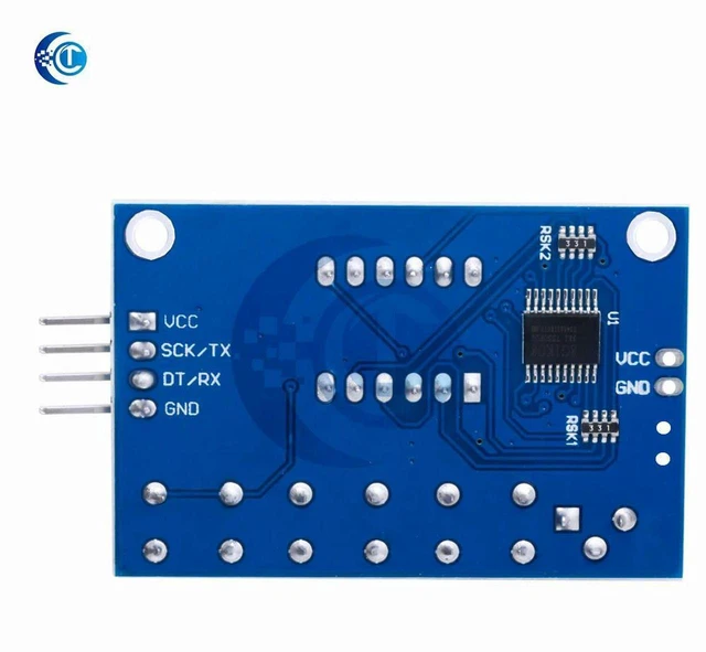 Main image of AJMRTC HX711 AD Module Load Cell Amplifier with Digital Display, 24-bit ADC Weight Pressure Sensor, Compatible with Arduino Raspberry Pi for DIY Electronic Scale Force Measurement Project