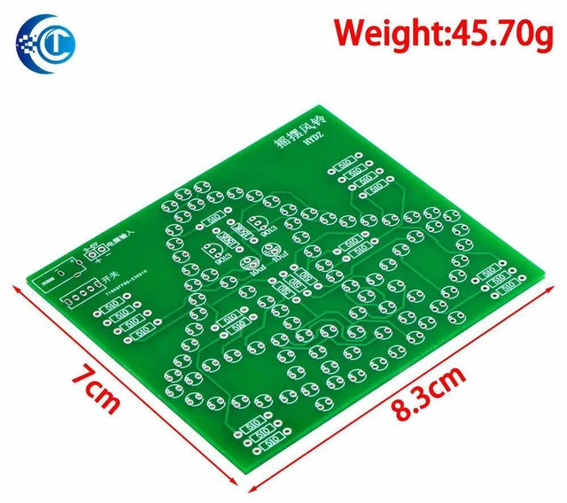 Alt view image 2 of 3 - AJMRTC 5V Swing Wind Chime Soldering Kit, 95 LED Flashing Circuit DIY Electronic Assembly Module, Solder Practice Learning Kit for Student Electronic Welding Training Project
