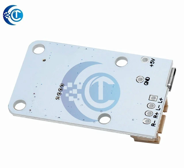 Alt view image 2 of 3 - AJMRTC 3W+3W Bluetooth 4.0 Audio Amplifier Module, Dual Channel Stereo Bluetooth Audio Receiver Board, 5V Micro USB Powered Digital Amp Board for Speaker DIY Audio Project