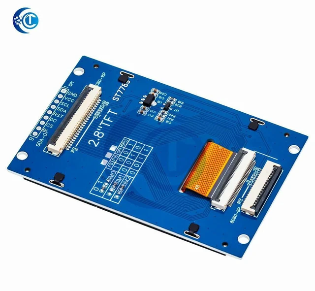 Alt view image 3 of 3 - AJMRTC 2.8" TFT LCD Display Module, 240×320 Resolution Screen, ST7789V Driver with SPI & 8/16-Bit Parallel Interface, Color LCD Panel for Arduino Raspberry Pi DIY Embedded Display Project