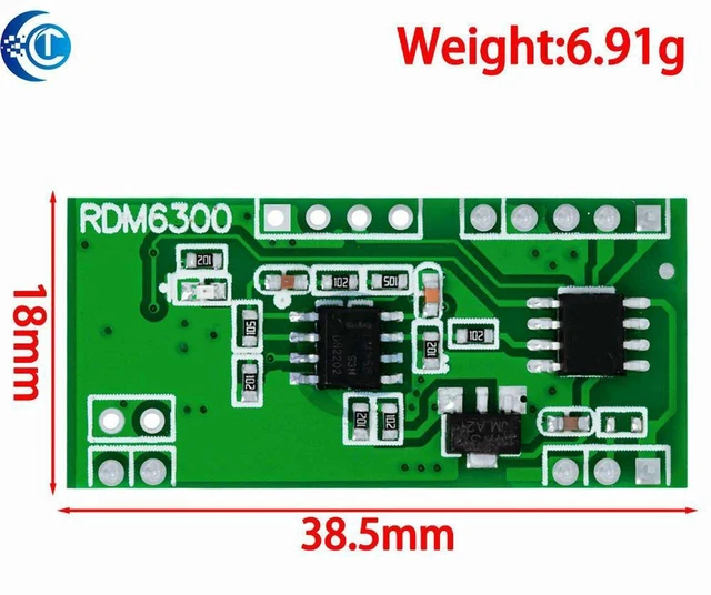 Alt view image 3 of 3 - AJMRTC DIY Access Control RFID Reader Module, 125KHz RDM6300 RFID Card Reader with UART Serial Output, Non-contact RF Identification Sensor for Arduino Door Lock Security Project
