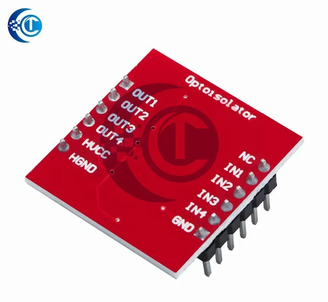 Alt view image 2 of 3 - AJMRTC TLP281 4-Channel Opto-Isolator Module, 4 Channel Optocoupler IC Board, High Low Level Signal Isolation Module for Arduino Expansion Board Circuit Isolation Project