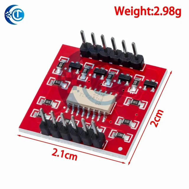 Alt view image 3 of 3 - AJMRTC TLP281 4-Channel Opto-Isolator Module, 4 Channel Optocoupler IC Board, High Low Level Signal Isolation Module for Arduino Expansion Board Circuit Isolation Project