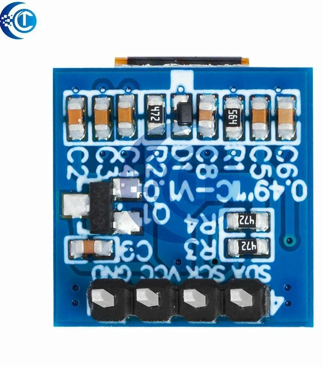 Alt view image 3 of 3 - AJMRTC 0.49 Inch OLED Display Module, 64×32 White Screen with SSD1306 Driver, I2C Interface Small OLED Breakout Board for Arduino, AVR, STM32 Embedded Display Project