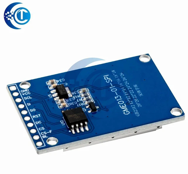 Alt view image 3 of 3 - AJMRTC 1.3 Inch 240×240 Full Color SPI TFT LCD Module, ST7789V Driver Square Display Screen, Compatible with Raspberry Pi Arduino ESP32 for DIY Electronic Projects