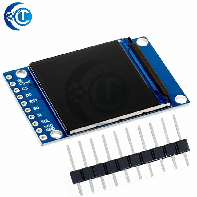 Alt view image 2 of 3 - AJMRTC 1.3 Inch 240×240 Full Color SPI TFT LCD Module, ST7789V Driver Square Display Screen, Compatible with Raspberry Pi Arduino ESP32 for DIY Electronic Projects