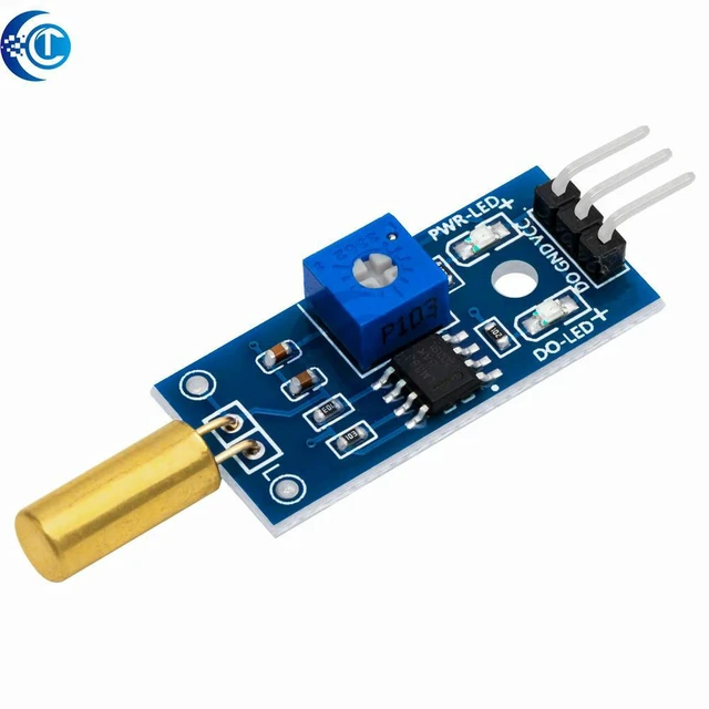 Alt view image 3 of 3 - AJMRTC 10PCS SW-520D Vibration Sensor Module, 1.2V-5.0V Wide Voltage Tilt Shake Switch, Trigger Detection Board for Arduino ESP32 DIY Electronic Projects