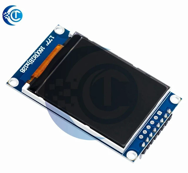 Alt view image 2 of 3 - AJMRTC 1PC 1.77 Inch SPI TFT Color Screen Module, 128×160 Serial Port LCD Display Panel, Compatible with STM32 Arduino ESP32 for Embedded DIY Electronic Projects